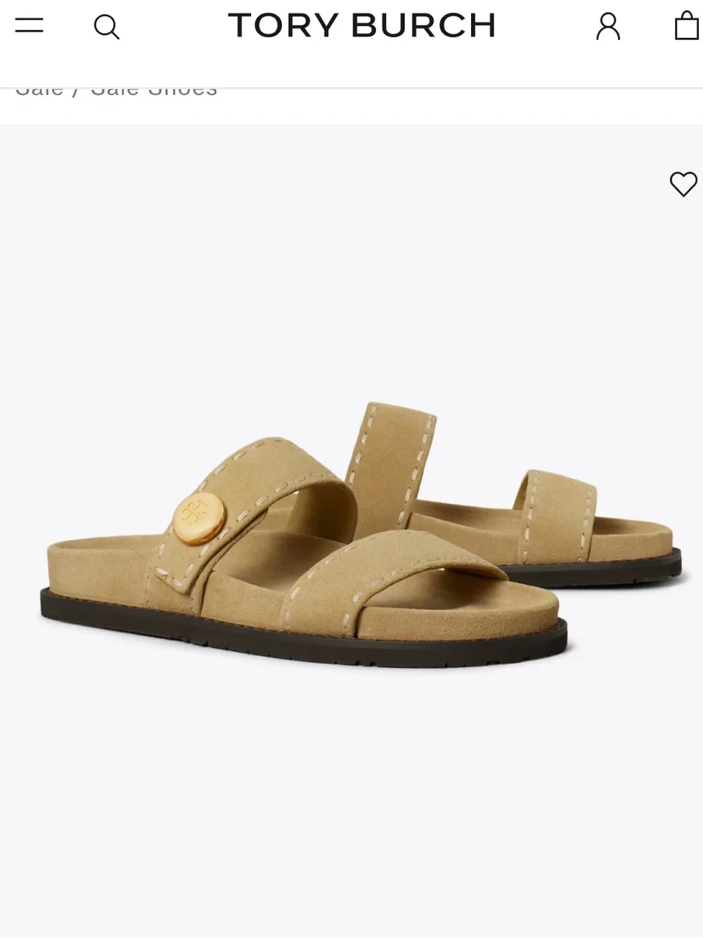 Tory Burch ROMY SPORT SLIDE $275 women size 9.5 gently used Color: Butterscotch